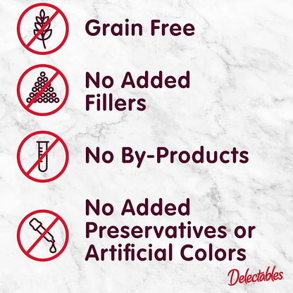 Delectables Squeeze Up Variety Pack, Creamy Squeezable Puree, Lickable Wet Cat Treats, Grain Free, No Added Fillers, No by-Products, No Added Preservatives, 0.5 Ounces Tube, 20 Tubes Total