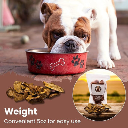 Freeze Dried Beef Kidney Dog Treats - Single Ingredient Beef Dog Treats with High Protein - Low Fat & Carb Dog Snacks for Digestive & Dental Health - 100% Beef - 5oz