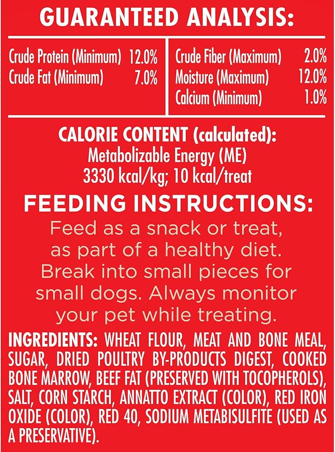 Milk-Bone MaroSnacks Dog Treats, Beef, 15 Ounce (Pack of 6) with Real Bone Marrow and Calcium