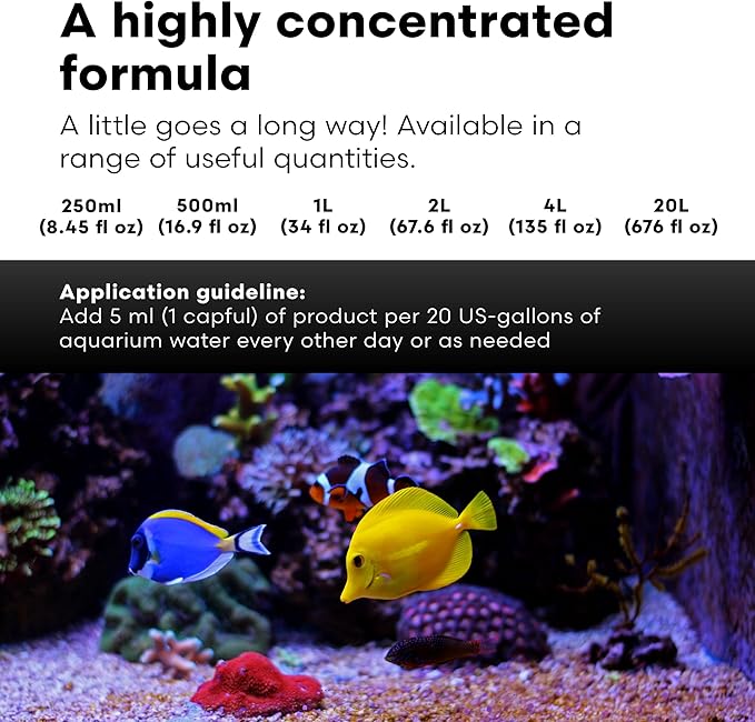 Brightwell Aquatics Magnesion Liquid Salt Water Conditioner - Concentrated Magnesium Supplement for Reef and Marine Aquariums, 135.2 fl oz