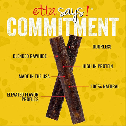 etta says! Premium Crunchy 4.5" Duck Dog Chews - Grain-Free Dog Treats, Good for Teeth, Easy to Digest - Made in The USA (36 Count Pack of 1)