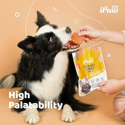 Turkey Dog Treats for Puppy Training, All Natural Human Grade Dog Treat, Ingredient Sourced from USA, Hypoallergenic, Easy to Digest (Turkey Chips)