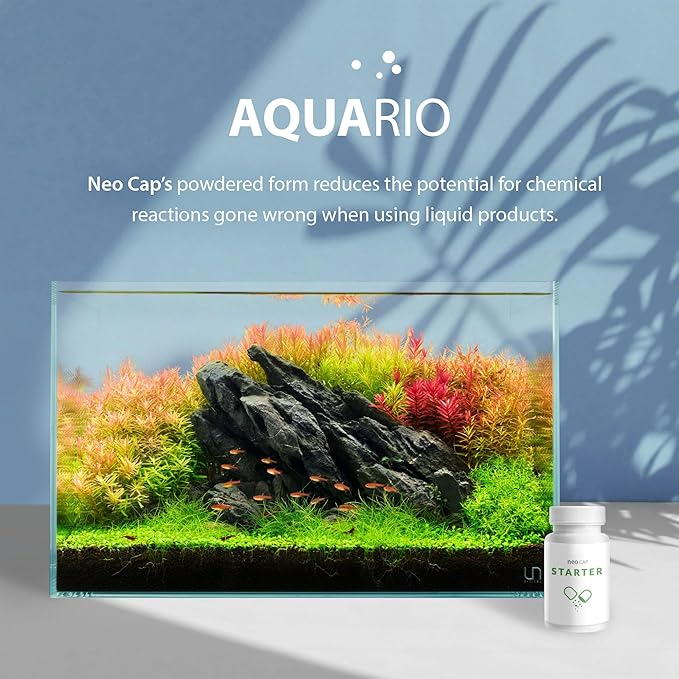 Neo Cap - Water Conditioner for Aquarium Tank - Accelerates Cycling Process, Supports Healthy Aquatic Beneficial Bacteria, Safe for Fish and Shrimp - Starter, 20 Capsules
