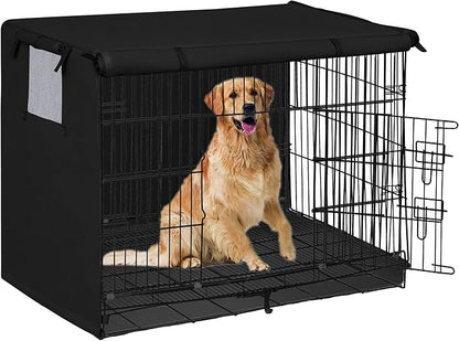 Easy-Going Dog Crate Cover 36 Inch Dog Kennel Cover for Dog, Cage Covers for Dog Crates Fit (36" L x 23" W x 25" H) Black