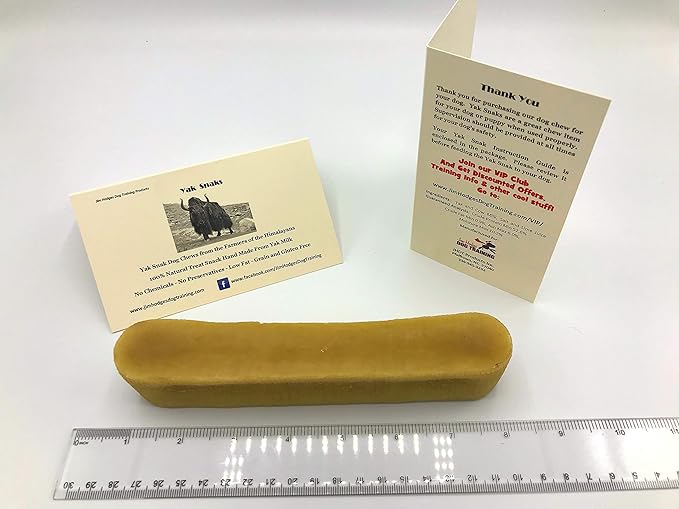 Yak Snak Dog Chews - All Natural Hard Cheese Himalayan Dog Treats - Long Lasting Dog Chews, Made from Yak Milk, Small, Medium. Large & Extra Large Sizes (XXL 1-Pack)