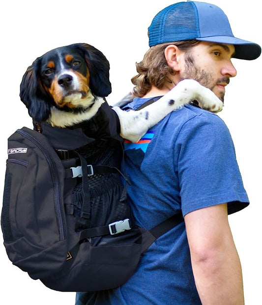K9 Sport Sack | Dog Carrier Adjustable Backpack (Small, Plus 2 - Jet Black)