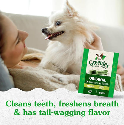 Greenies Original Teenie Dental Dog Treats, 27 oz. Pack (96 Treats)