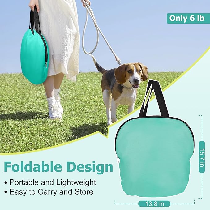 Portable Cat Playpen, Foldable Pet Dog Playpen with Pet Pee Pad, for Kitten Puppy Play Pen Indoor/Outdoor, Cats Enclosure Cages Tent with Carrying Case, 600D Oxford 8-Rods, 32"x24"x22"