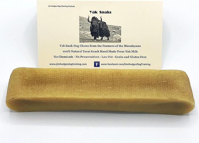 Yak Snak Dog Chews - All Natural Hard Cheese Himalayan Dog Treats - Long Lasting Dog Chews, Made from Yak Milk, Small, Medium. Large & Extra Large Sizes (XXL 1-Pack)