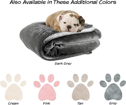 Waterproof Pet Blanket Collection Reversible Throw Protects Couch, Car, Bed from Spills, Stains, or Fur  Dog and Cat Blankets by PETMAKER Dark Gray Large