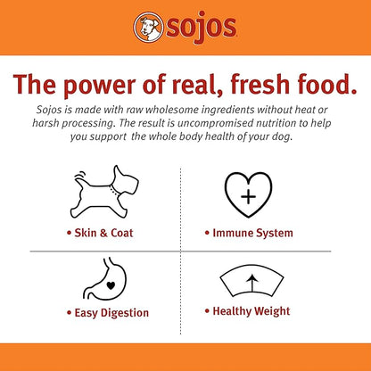 SOJOS Complete Turkey & Salmon Recipe Dehydrated Senior Dog Food, 7 lb, Gray