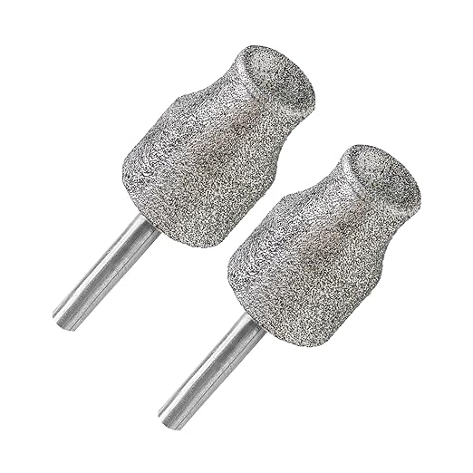 Diamond Rotary Pet Nail Grinder Bits Dog Nail Grinder Replacement Head -2PCS 1/8" Replacement Grinder Wheel for Animals Nail Care(A)