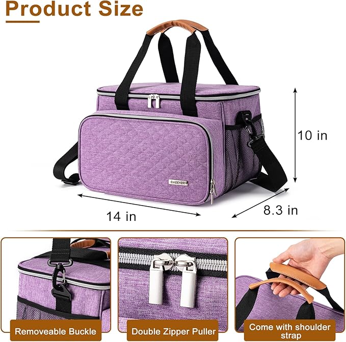 Dog Grooming Vacuum Bag, Pet Grooming Kit Bag Perfect for Dog Hair Vacuum & Grooming Tool Kit Accessories- Purple