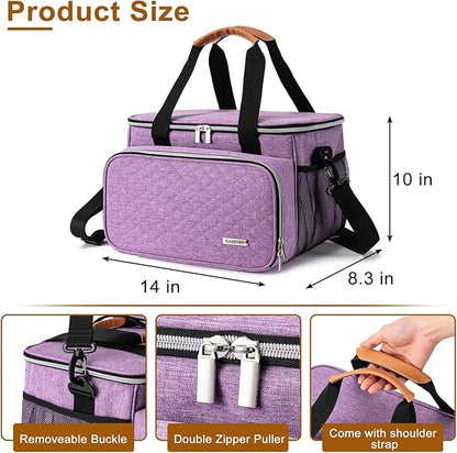 Dog Grooming Vacuum Bag, Pet Grooming Kit Bag Perfect for Dog Hair Vacuum & Grooming Tool Kit Accessories- Purple