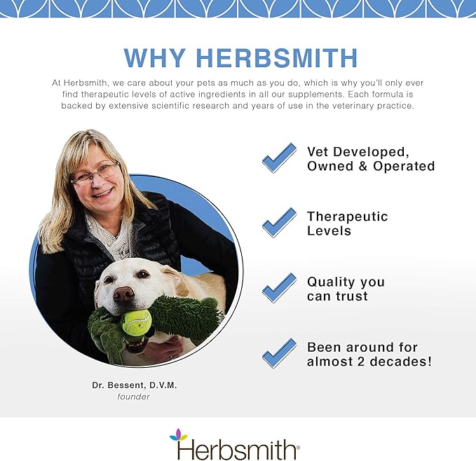 Herbsmith Milk Thistle Herbal Supplement for Dogs and Cats, 150gm Powder