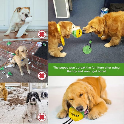 Dog Toys, Dog Chew Toys for Aggressive chewers, Puppy Dog Training Treats Teething Rope Toys for Boredom, Dog Puzzle Treat Food Dispensing Ball Toys for Puppies Teething Small Dogs (Green)