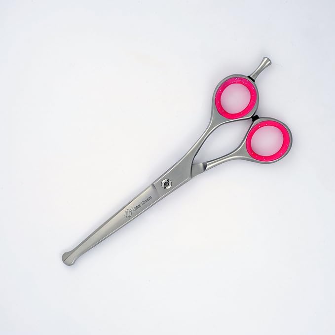 5.5" Dog Face & Paw BALLTIP Grooming Scissors Safety Pet Shears Japanese SS Satin Finish