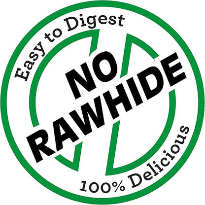 DreamBone Holiday Ham Flavored Chews 6 Count, Made with Real Chicken, Rawhide-Free Chews for Dogs