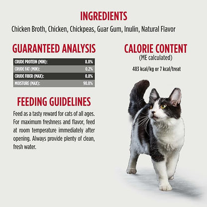Nulo Freestyle Grain-Free Perfect Purees Premium Wet Cat Treats, Squeezable Meal Topper for Felines, High Moisture Content to Support Cat Hydration, 48 x 0.5 Oz, Chicken