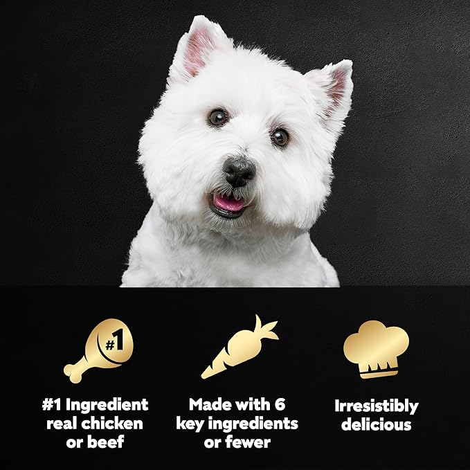 Cesar Wet Dog Food Simply Crafted Multipack: Chicken and Beef Recipe, (40) 1.3 oz. Trays