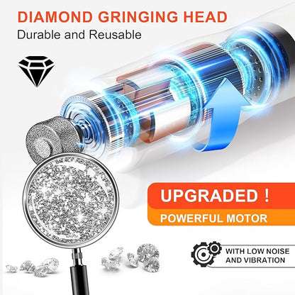 7-Speed 360° LED Strong Light Dog Nail Grinder Quiet Cat Nail Grinder Dog Nail Trimmers for Large Medium Small Dogs Cats Pets Claw Trimmer Quick Dog Nail Clipper