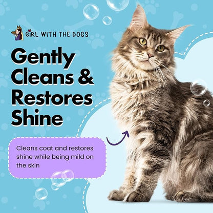 Pure Fur! by Girl With The Dogs, Sensitive Skin Dog & Cat Shampoo 16 Oz and Pure Fur! Sensitive Skin Pet Conditioner 16 Oz