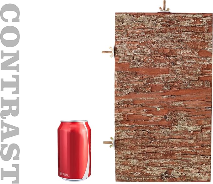 13.6 _ 7.9 inch Large Bird Perch Stand Platform, Natural Wooden Small Animals Cage Accessories, Rectangle Stand Perch Shelf for Parrot Parakeet Cockatiel Rat Hamster Guinea Pig Conures Chinchillas