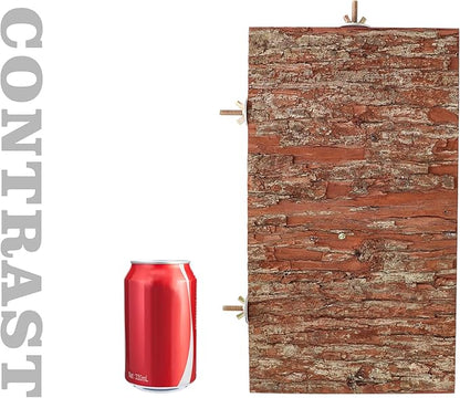 13.6 _ 7.9 inch Large Bird Perch Stand Platform, Natural Wooden Small Animals Cage Accessories, Rectangle Stand Perch Shelf for Parrot Parakeet Cockatiel Rat Hamster Guinea Pig Conures Chinchillas