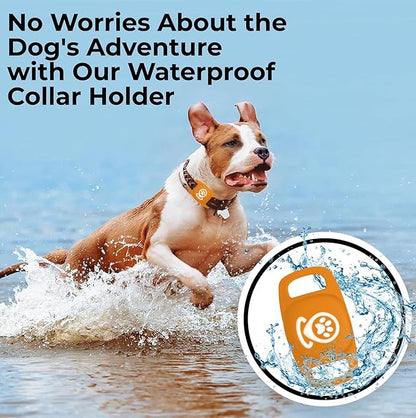 Dog Tracker Smart Pet Location Tracker with Collar Holder, Smart Item Finder, MFi Certificated Dog Tracking Device, No Monthly Fee, Works with Apple Find My,Not GPS(iOS Only) Butter Yellow