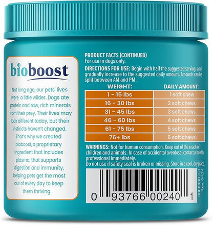 Solid Gold Dog Allergy Relief Chews - Dog Itching Skin Relief & Seasonal Allergies Support - Alaskan Salmon Oil for Dogs Skin, Coat & Immune Support - Bacon Flavor Soft Allergy Chews for Dogs - 60ct