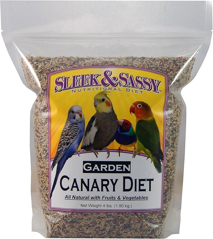 SLEEK & SASSY Garden Canary Bird Food (4 lbs.)