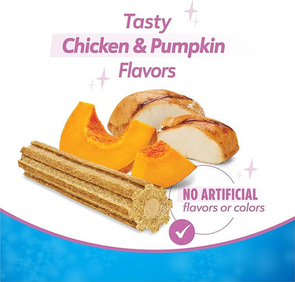 Purina Dentalife Plus Digestive Support Chicken and Pumpkin Flavor Large Dog Dental Chews, MP - 19 ct. Pouch