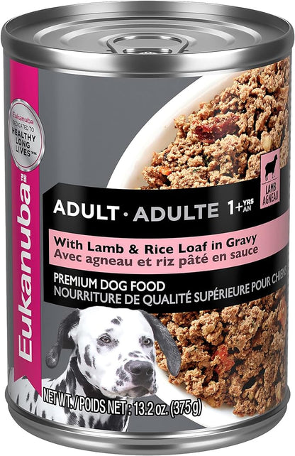Eukanuba Adult With Lamb & Rice Canned Wet Dog Food, 13.2 oz Can (12-Count)