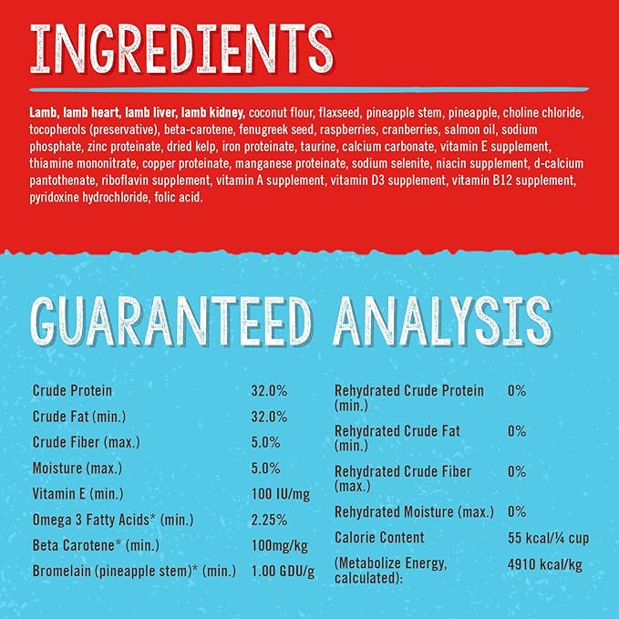 Stella & Chewy's Stella's Solutions Immune Boost Grass-Fed Lamb Dinner Morsels Freeze-Dried Raw Dog Food, 13 oz.