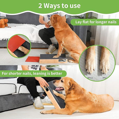 M-Shaped Dog Scratch Pad for Nails, Dog Nail File Toy for Dog Nail Maintenance, Shortened Dog_ Side Nails Easily (M)