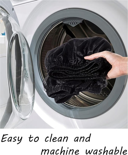 Tamu style Bird Cage Seed Catcher, Large, Stretchy Form Fitting Mesh Skirt Cover for Parrot Enclosures, Light and Breathable Fabric, Prevent Scatter and Mess, Reusable,Adjustable, Lightweight,Black