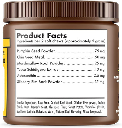 LEGITPET Anal Gland Relief Chews for Dogs Fiber & Digestive Support Supplement Soft Treats for Healthy Bowel & Gland Function Helps Reduce Scooting Promotes Dog Health & Comfort 120 pcs