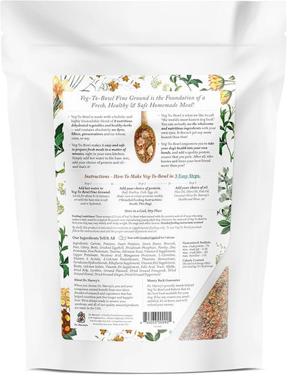 Dr. Harvey's Veg-To-Bowl Fine Ground Dehydrated Vegetable Pre-Mix for Dogs, 7-Pound Bag