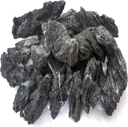 Natural Seiryu Dragon Stone - 20 Pound for Aquariums Decoration, Natural Perforated Fish Tank Decorative Stone for Freshwater Shrimp/Bucket and Reptile Terrarium Hardlandscape, 3-9 Inch