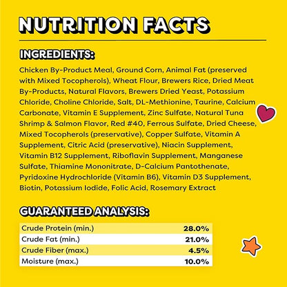 Temptations MixUps Surfer's Delight Flavor Crunchy and Soft Cat Treats, 16 oz. Tub