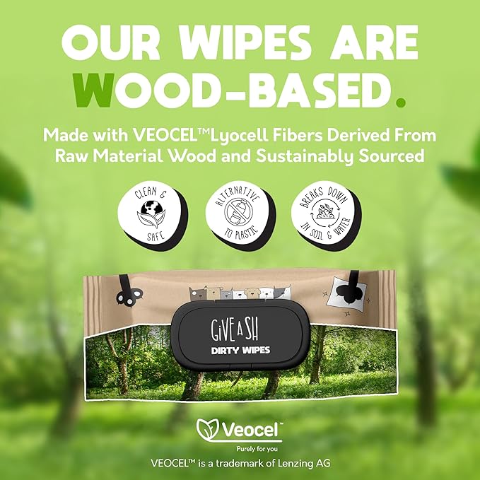 Lick-Safe Pet Wipes for Dogs & Cats - Vet-Approved & Hypoallergenic - Cleans Mud, Odors & Dander - Feline & Dog Wipes for Paws, Face & Butt - Earth-Friendly & Unscented Cat Cleaning - Pack of 100