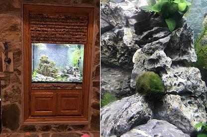 Voulosimi 44 lb Seiryu Rock Stone for Aquariums, Landscaping Model,Tank Decoration