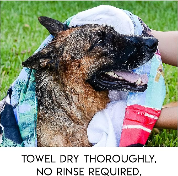 No Rinse Pet Wipes, Rinse Free Shampoo Mittens for Dogs and Cats, Bath Wipes for Bathing and Washing Pets, Hypoallergenic No Rinse Wash Mitt for Grooming, Lather Wipe Dry - 20 Pack