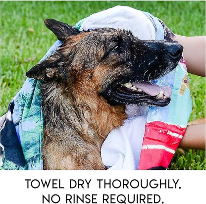 No Rinse Pet Wipes, Rinse Free Shampoo Mittens for Dogs and Cats, Bath Wipes for Bathing and Washing Pets, Hypoallergenic No Rinse Wash Mitt for Grooming, Lather Wipe Dry - 20 Pack