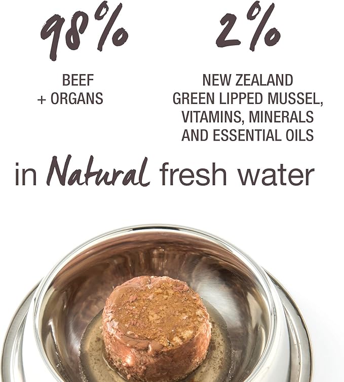 Feline Natural Wet Cat Food Pate, Beef Feast, 3 Oz Cans (Pack of 24), Grain Free, Made in New Zealand with Grass-Fed and Finished Beef, Single Source, Limited Ingredient