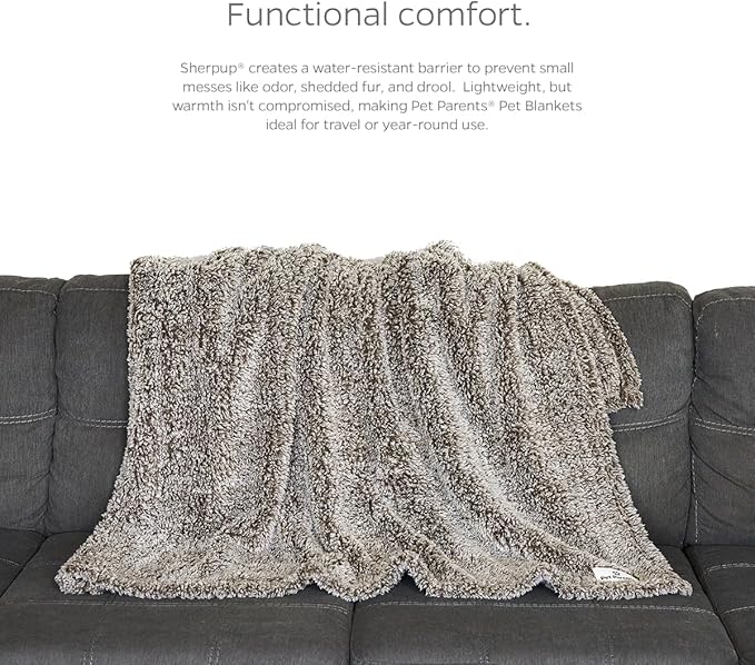 Pet Parents Premium Pet Blanket, Water Resistant Dog Blanket & Cat Blanket, Perfect for Crates, Calming, Large, Medium, Small Dogs, & Puppy Blanket Color: Slate Size: 32x40