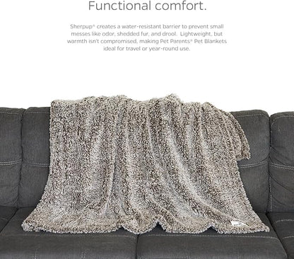 Pet Parents Premium Pet Blanket, Water Resistant Dog Blanket & Cat Blanket, Perfect for Crates, Calming, Large, Medium, Small Dogs, & Puppy Blanket Color: Chocolate Size: 50x60