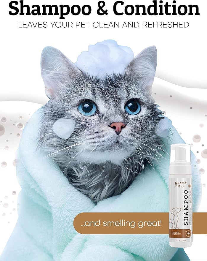 Pets Waterless No-Rinse Pet Shampoo | Soothing Hypoallergenic Gentle | time-Saving Stress-Free foaming Cleanser (3 8 fl oz Bottles Unscented)