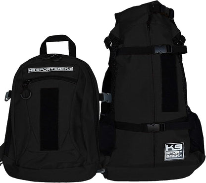 K9 Sport Sack | Adjustable Dog Carrier Backpack (Medium, Plus 2 - Jet Black)