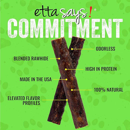 etta says! Premium Crunchy 4.5" Deer Dog Chews - Grain-Free Dog Treats, Good for Teeth, Easy to Digest - Made in The USA (36 Count Pack of 1)